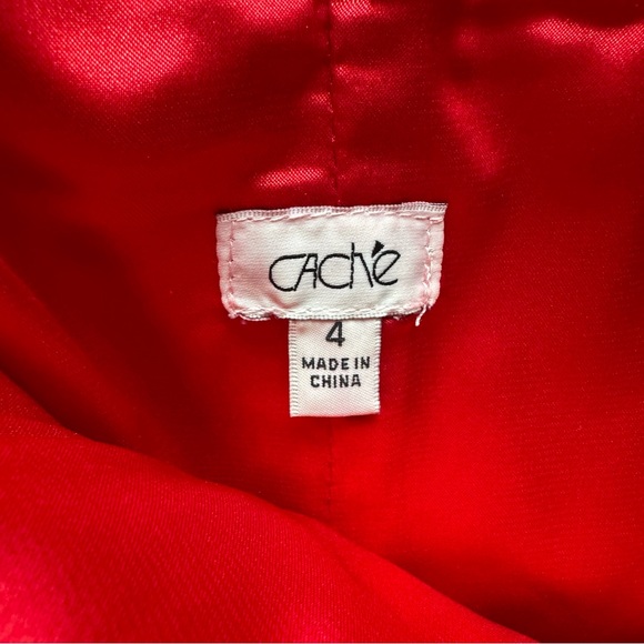 Cache Strapless Red Dress - Picture 3 of 5
